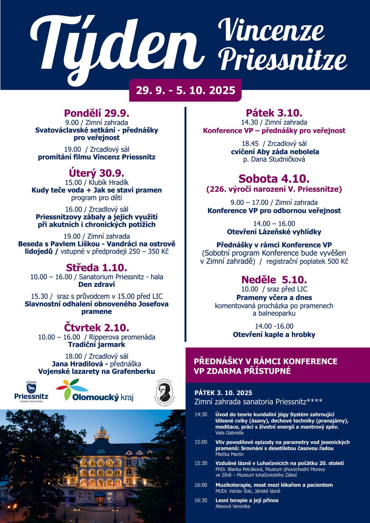 Týden Vincenze Priessnitze