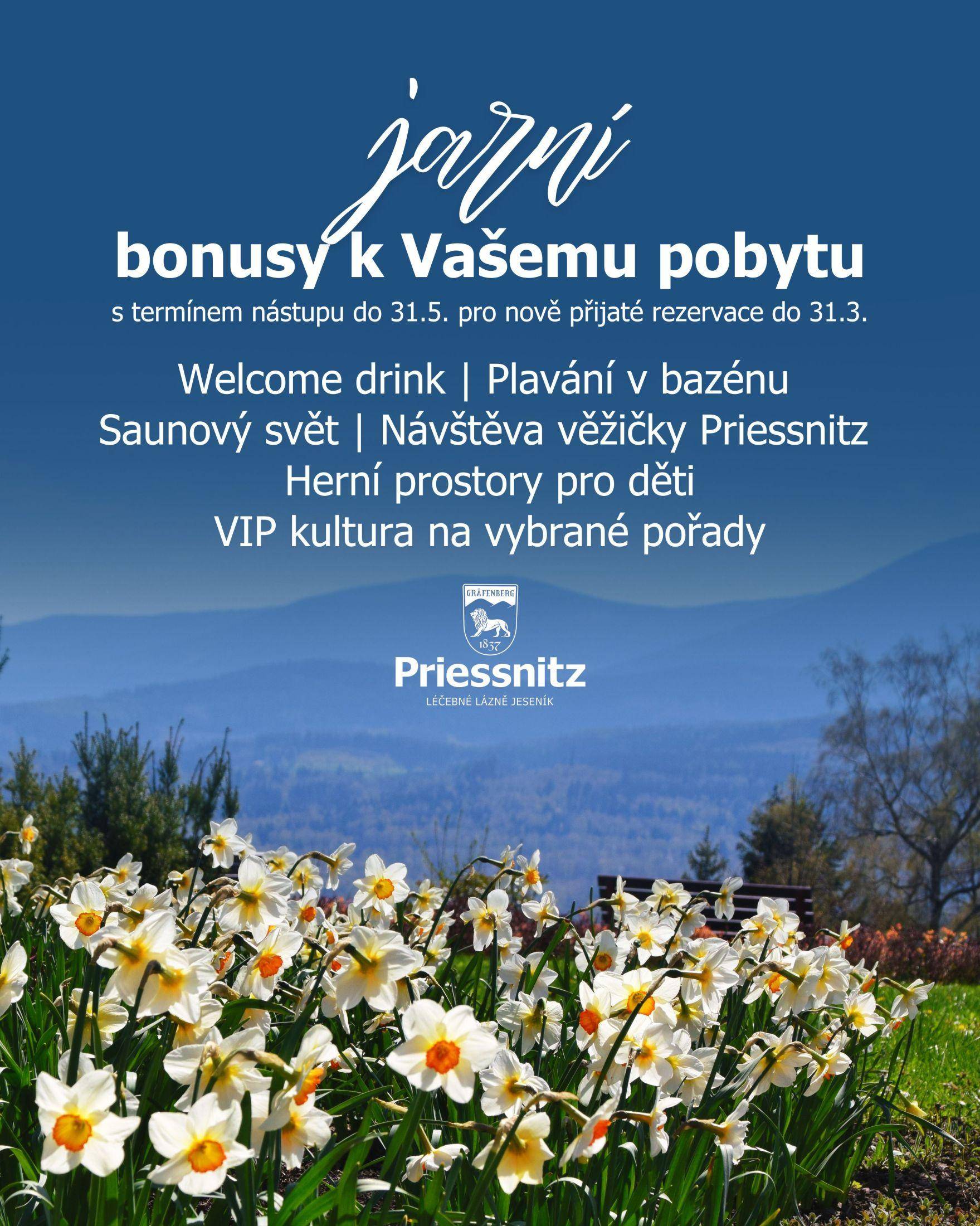 Jarní bonusy k Vašemu pobytu 