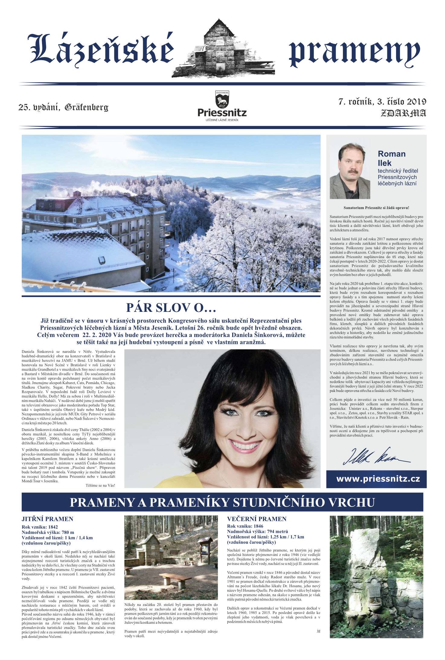 Vyšly nové lázeňské prameny!