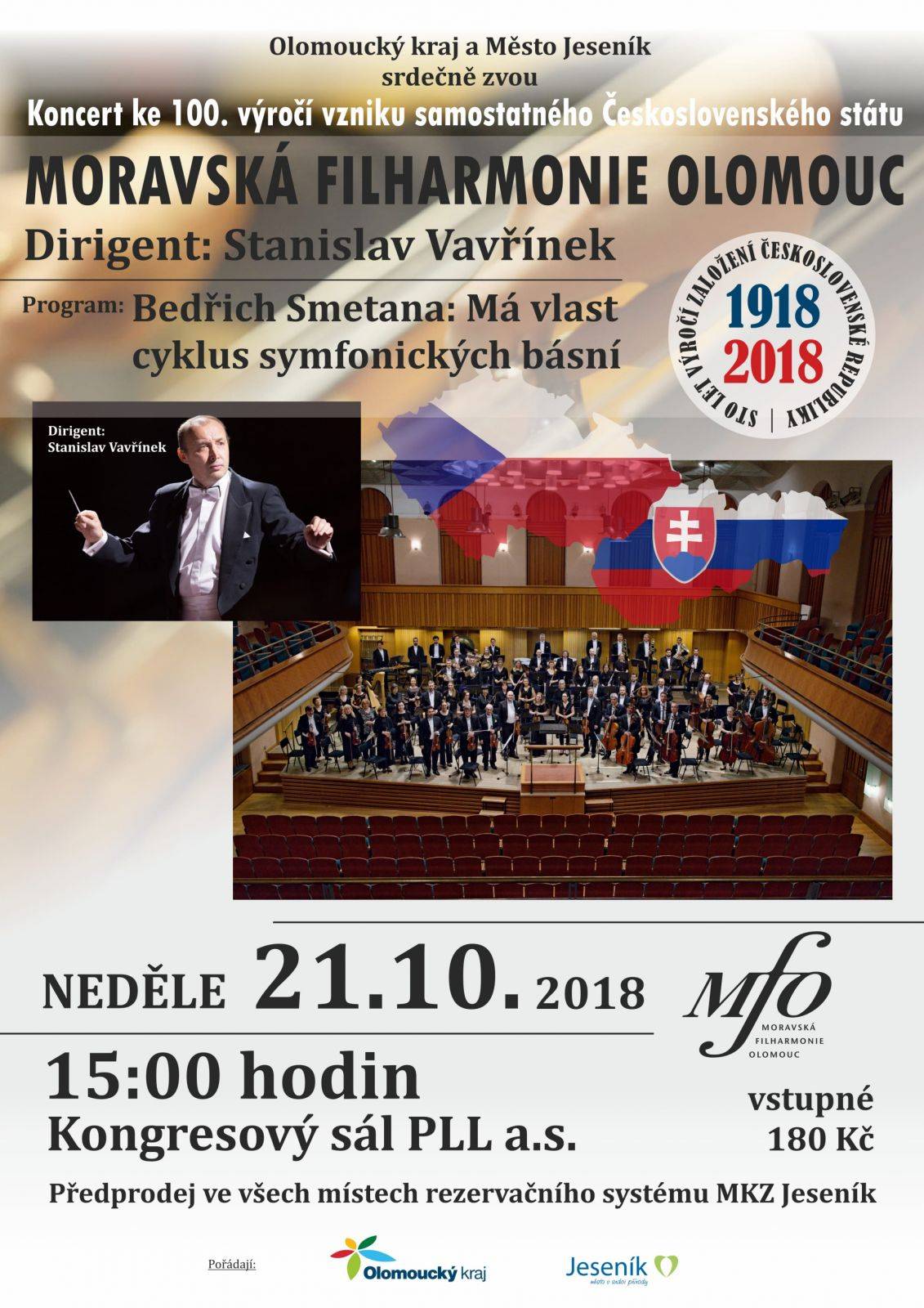 SLAVNOSTNÍ KONCERT MORAVSKÉ FILHARMONIE OLOMOUC