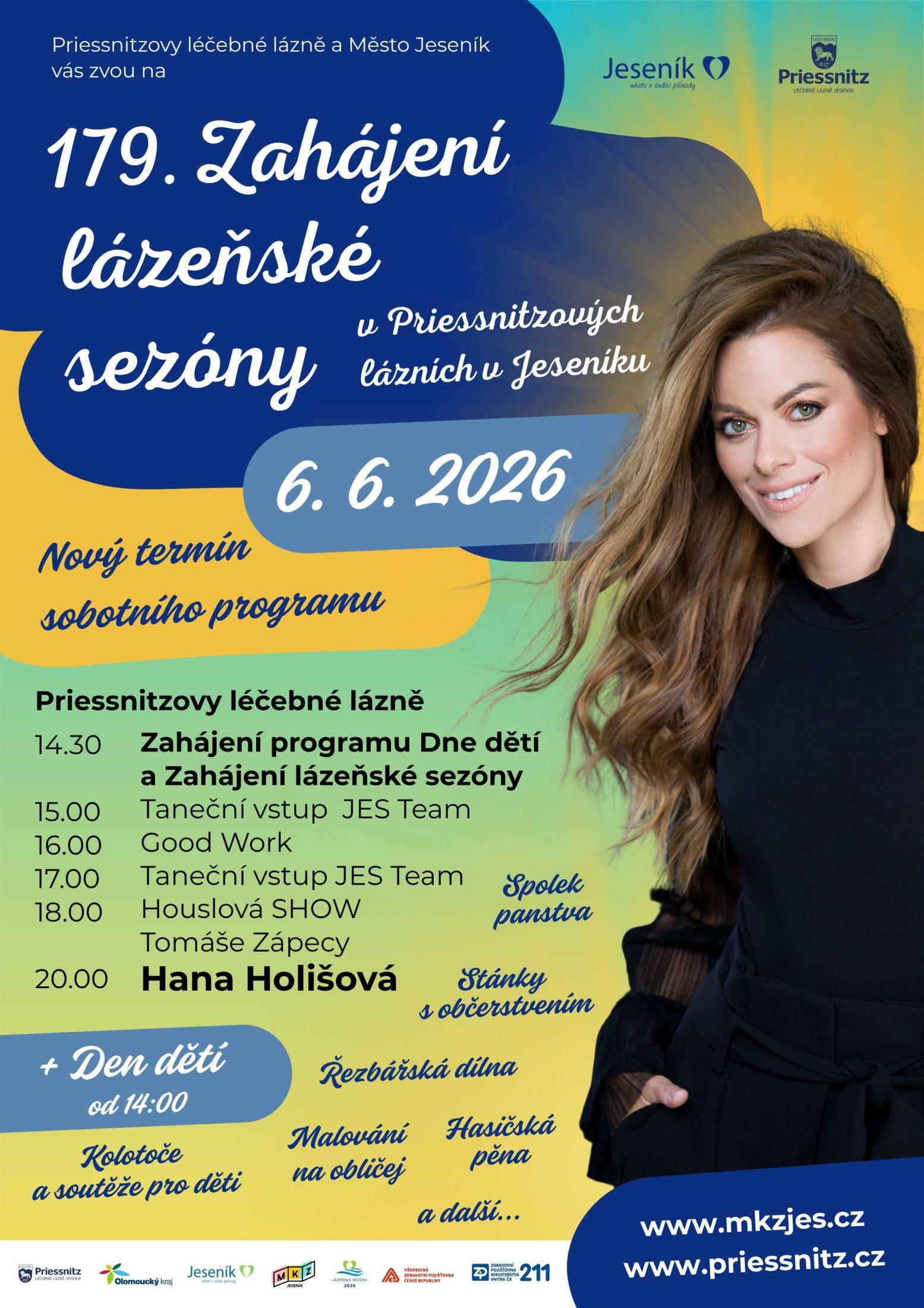 Zahájení lázeňské sezóny 2026 uvede sobotní program 6.6.2026