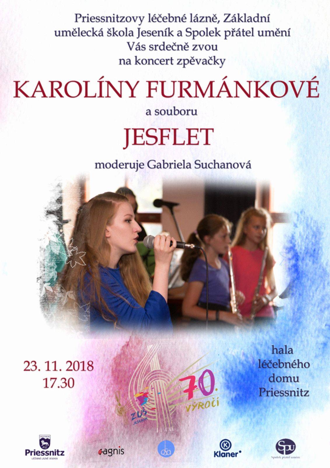 Koncert Karolíny Furmánkové a souboru JESFLET