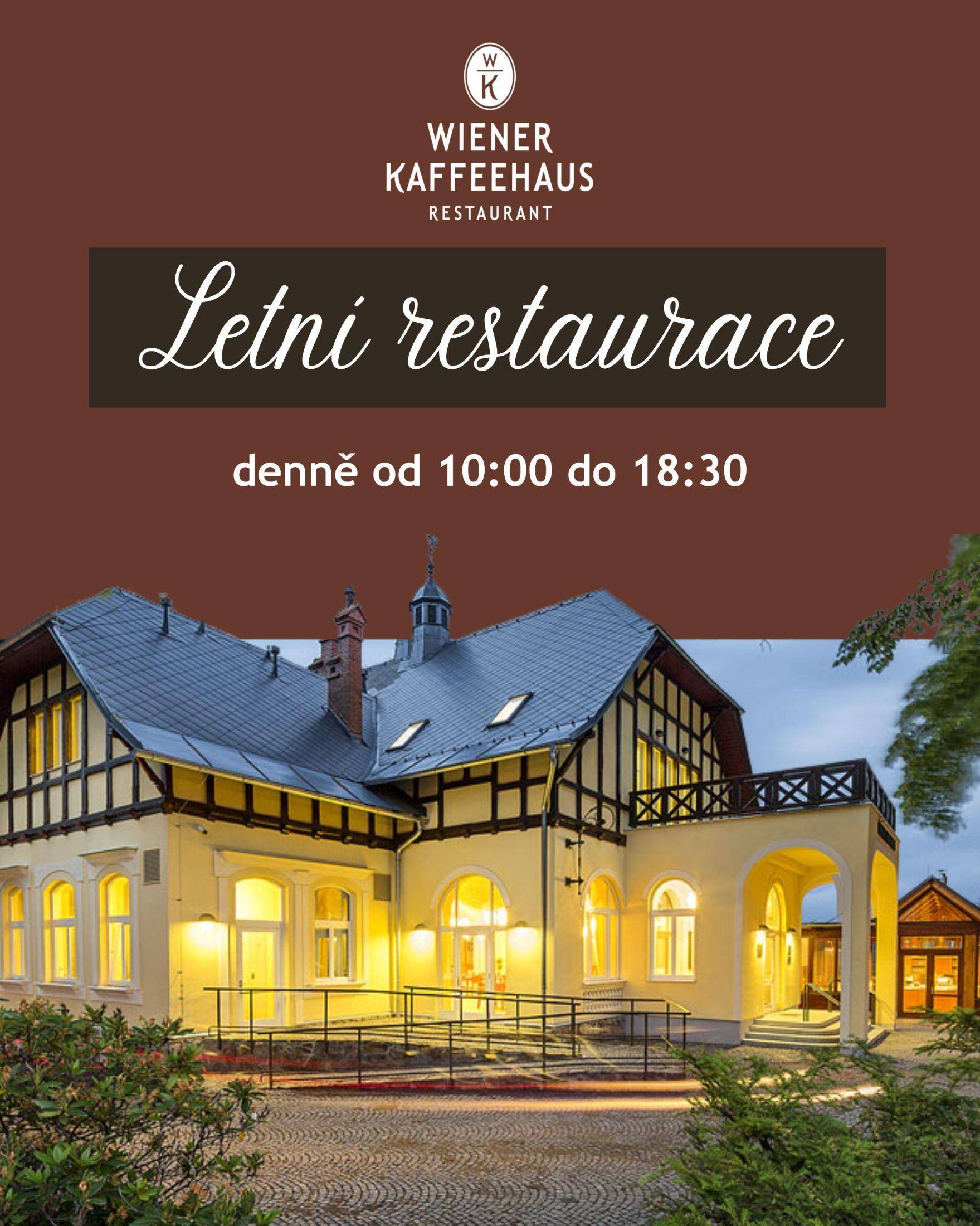 Letní restaurace Wiener Kaffeehaus zahajuje svůj provoz