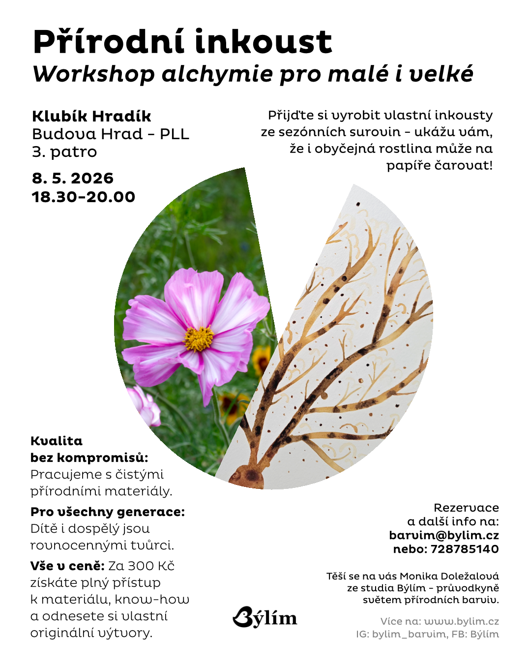 PŘÍRODNÍ INKOUST: Workshop alchymie pro malé i velké s Monikou Doležalovou