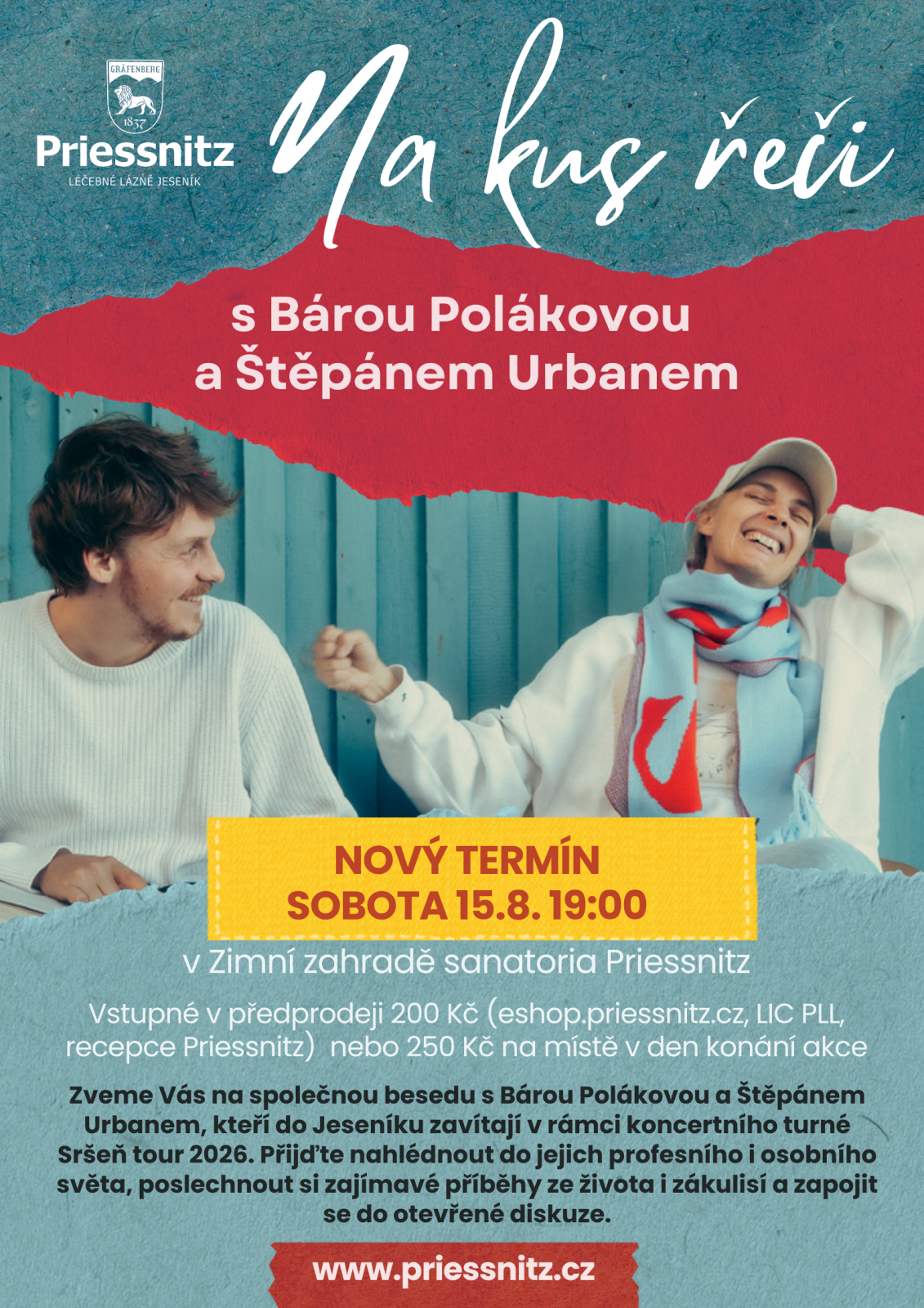 BESEDA S BÁROU POLÁKOVOU A ŠTĚPÁNEM URBANEM