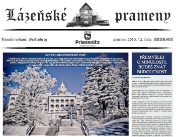 VYŠLO VÁNOČNÍ ČÍSLO LÁZEŇSKÝCH PRAMENŮ