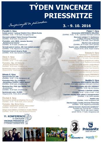 TRADIČNÍ TÝDEN VINCENZE PRIESSNITZE