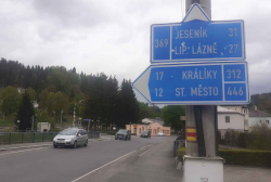 Uzavírka silnice v Hanušovicích - nutno do Jeseníků využít objížďky