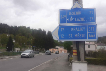 Uzavírka silnice v Hanušovicích - nutno do Jeseníků využít objížďky