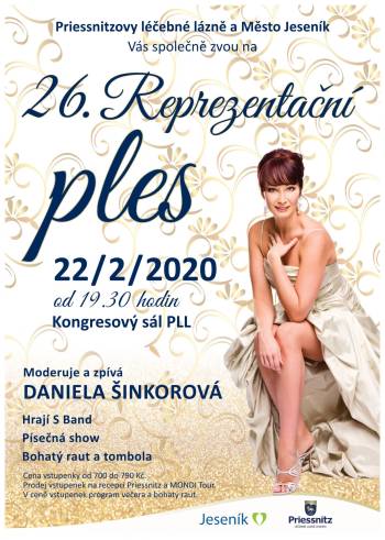 Zveme Vás na 26. Reprezentační ples PLL a města Jeseník