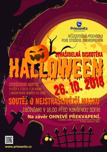 Halloweenská strašidelná procházka Balneoparkem
