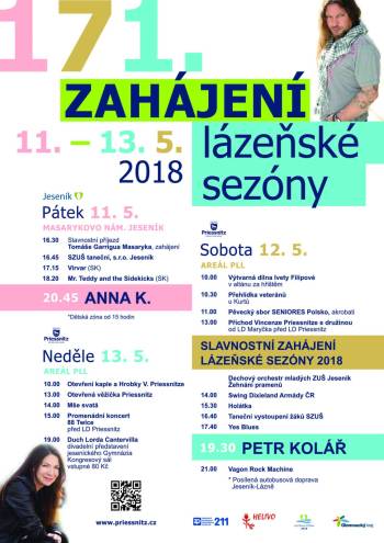 Víkendové zahájení lázeňské sezóny 2018