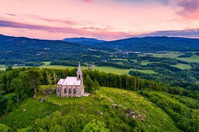 Fit stezkou na Boží horu s výhledem na Rychleby